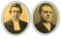 De predikanten C. Densel en P. van der Heijden